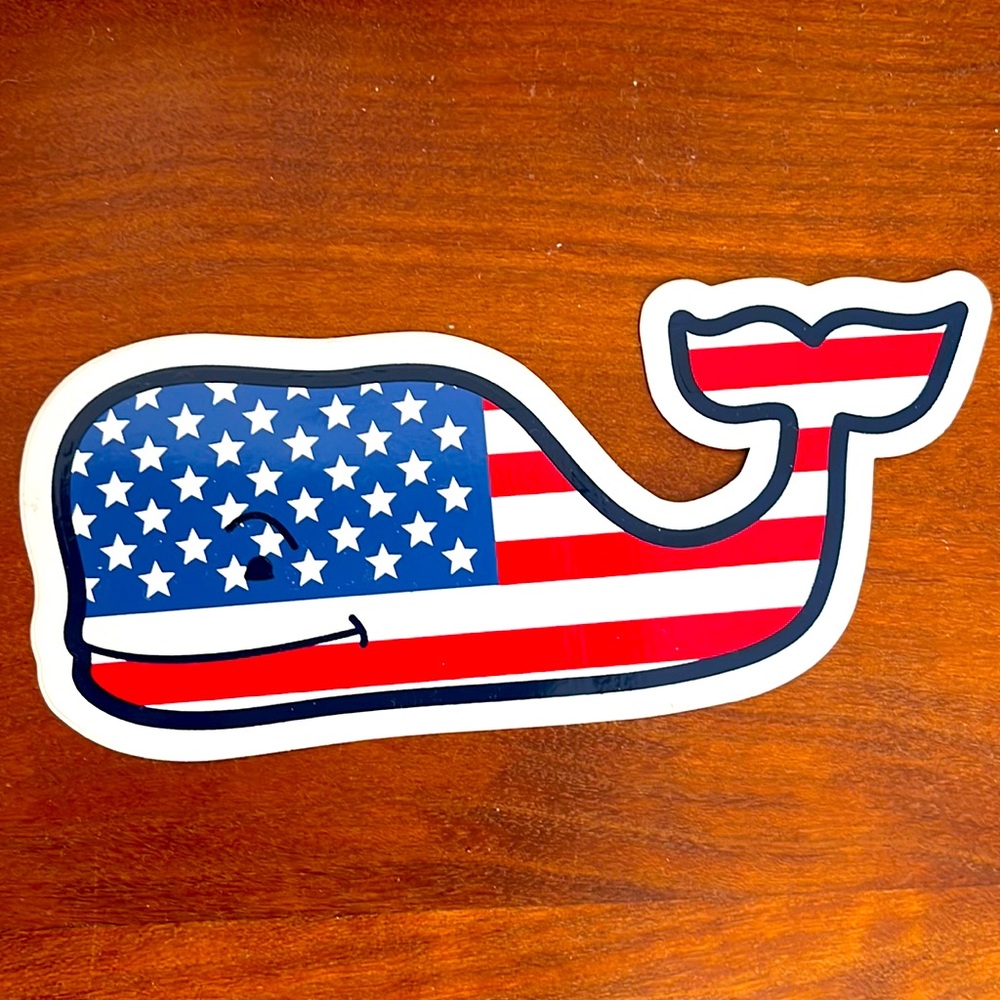 NWT Vineyard Vines American 🇺🇸 Flag Sticker - Picture 1 of 2